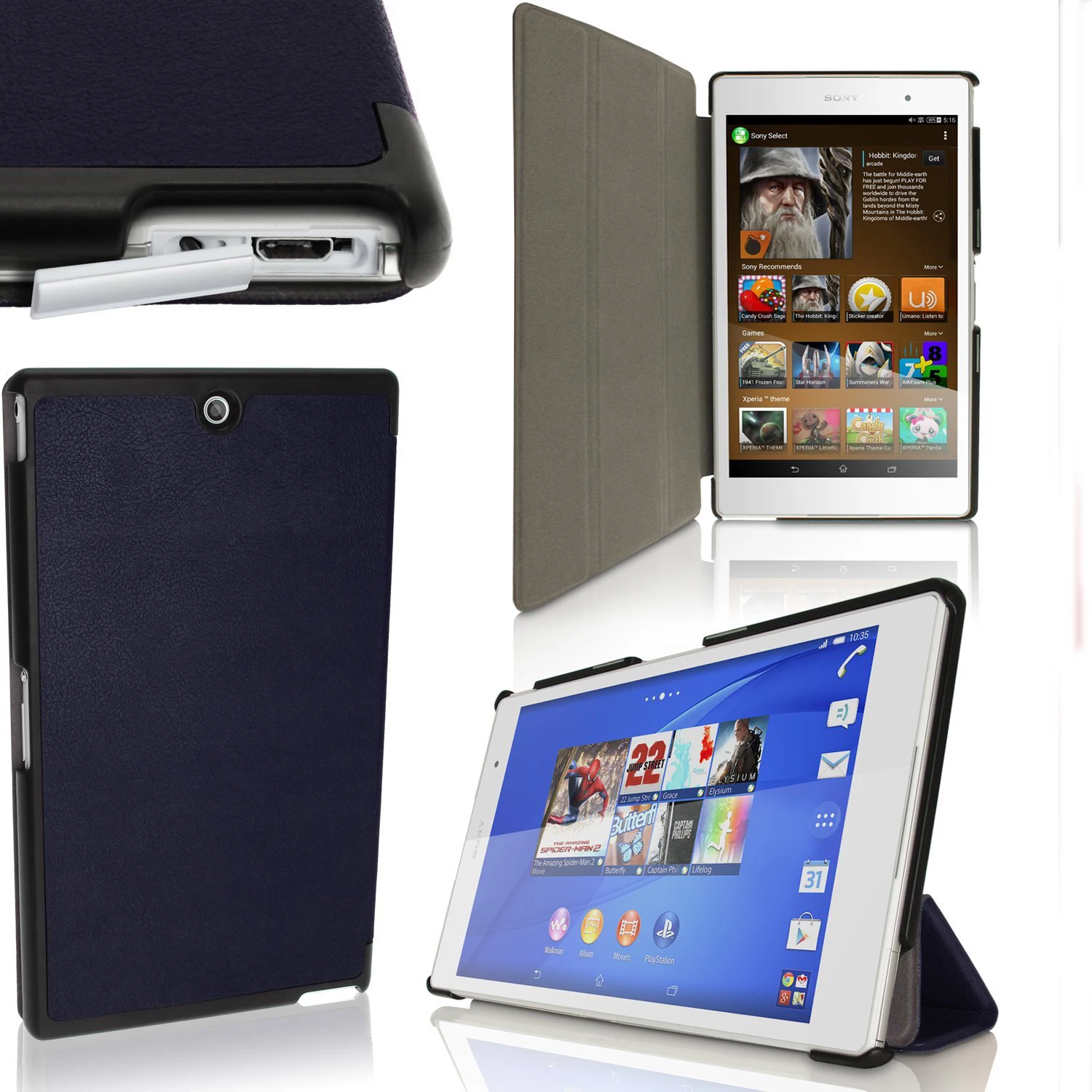 Чехол-накладка для sony Xperia Z3 Tablet Compact 8 дюймов на магните Хлопковый чехол из искусственной кожи чехол для Xperia Z3 Funda чехол
