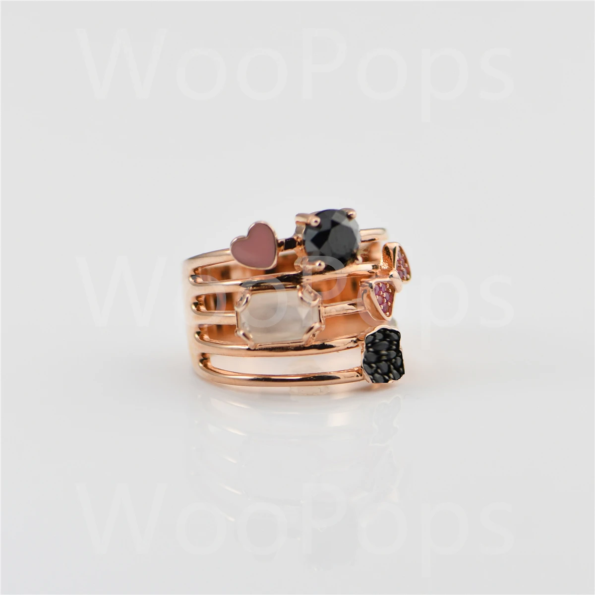 

Real 925 Sterling Silver European Style Multilayer Design Finger Ring For Women Wedding Jewelry With Top Quality