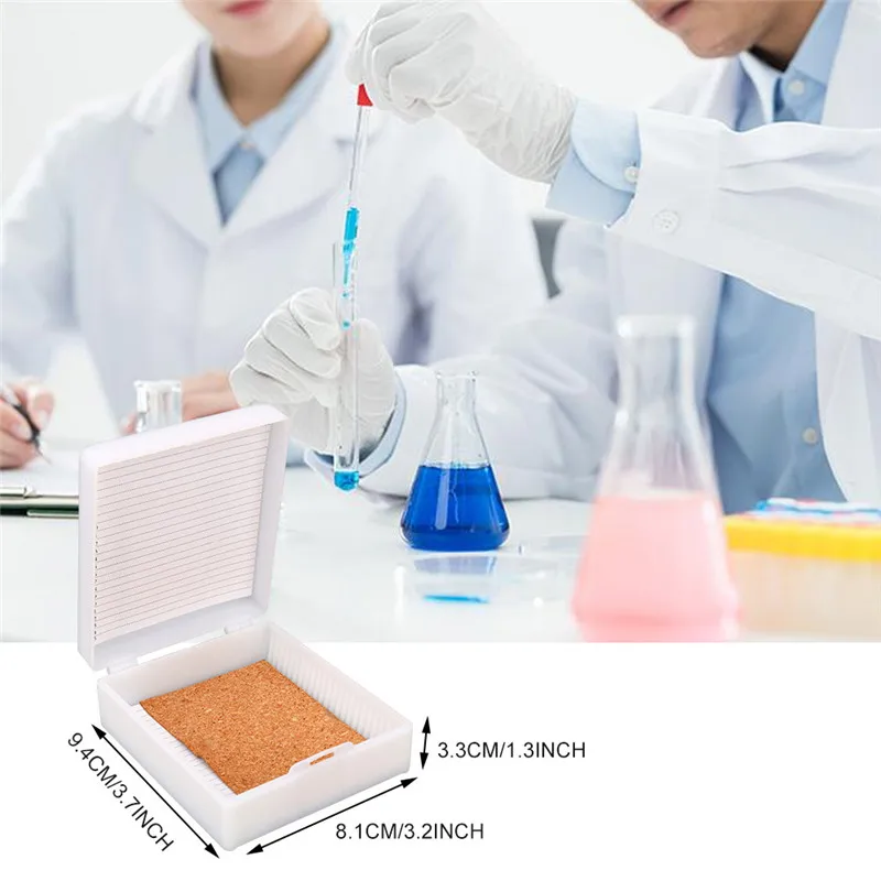 25 местная лаборатория ABS пластиковая коробка для хранения слайдов диспенсер