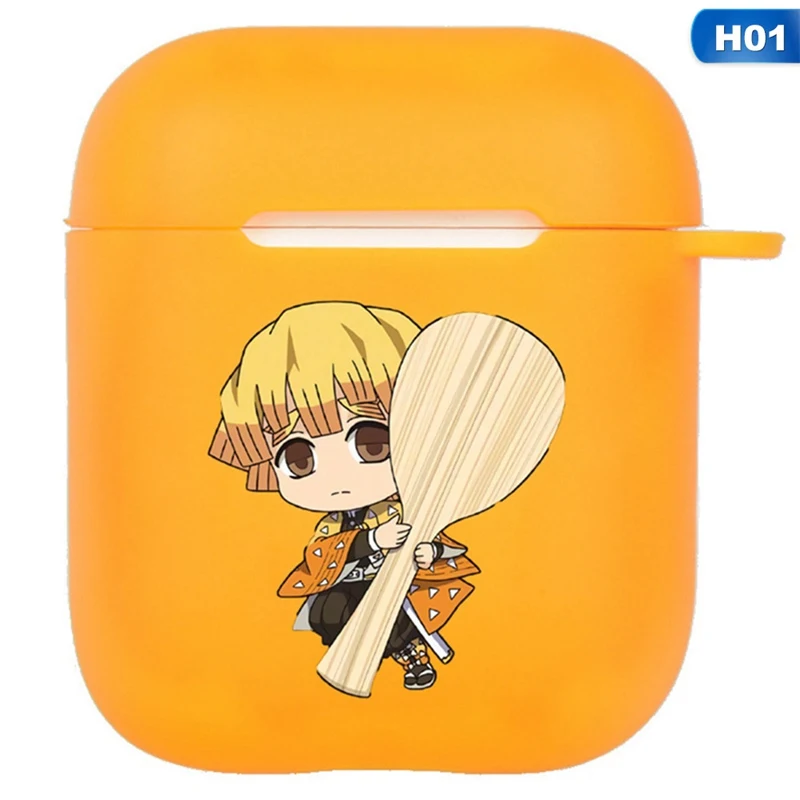 

Demon Slayer: Kimetsu No Yaiba Anime Pattern For Apple Airpods Case Bluetooth Earphone Protective Cover Silicone Headphone Case