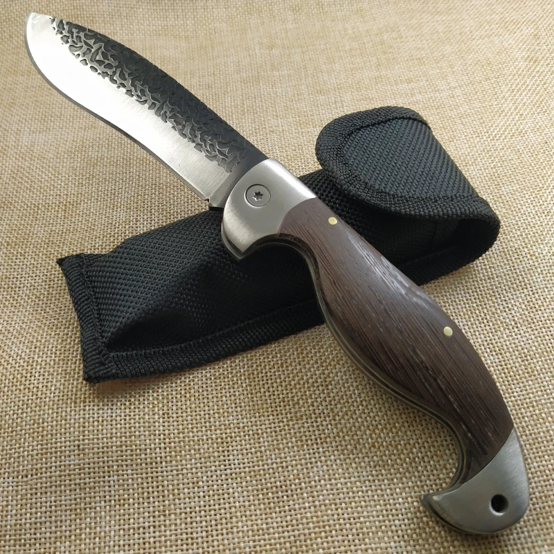 Тактические складные ножи 8 2 дюйма ручка из черного дерева походный охотничий