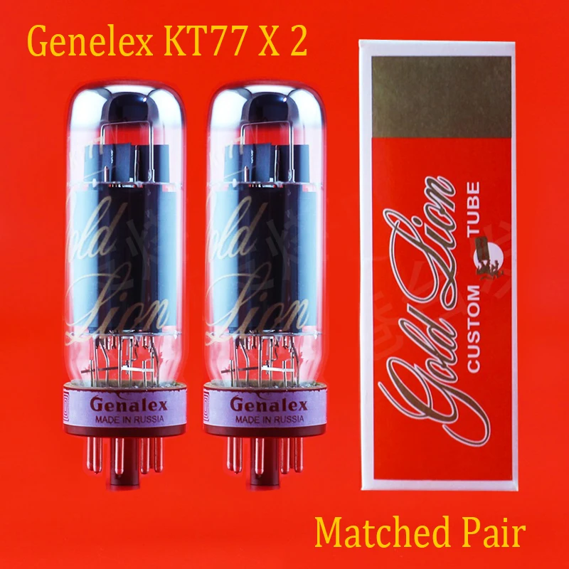 Новинка 2 шт. вакуумные трубки Genalex Gold Lion KT77 парные часы Repalce shuguang Psvane mulpie Tung sol EH JJ