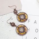 Женские серьги-подвески из сплава 2020, большие круглая серьга круга, золотая бижутерия