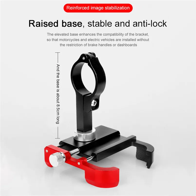 Bicycle Phone Mount Aluminum Bike Holder Shockproof Fixing Bracket 8.5×8×5.5cm 40DEC0502 | Мобильные телефоны и