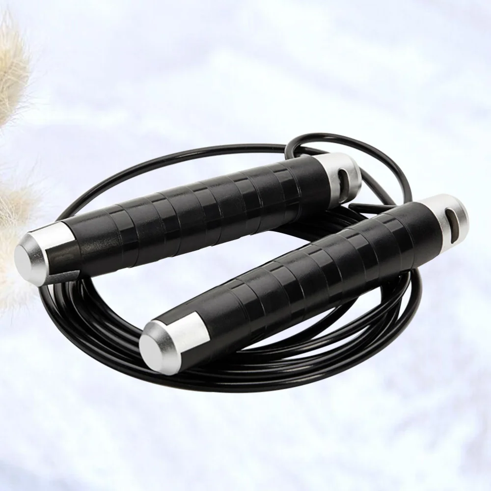

Exercise Jump Rope Fitness Bearing Skipping Ropes Gym Workout Equipment for Men (Black, OPP Package)