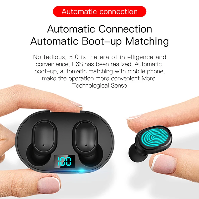 

Bluetooth Earphones TWS with Microphone Touch Control Wireless Headphones HIFI Mini In ear Earbuds Sport Running