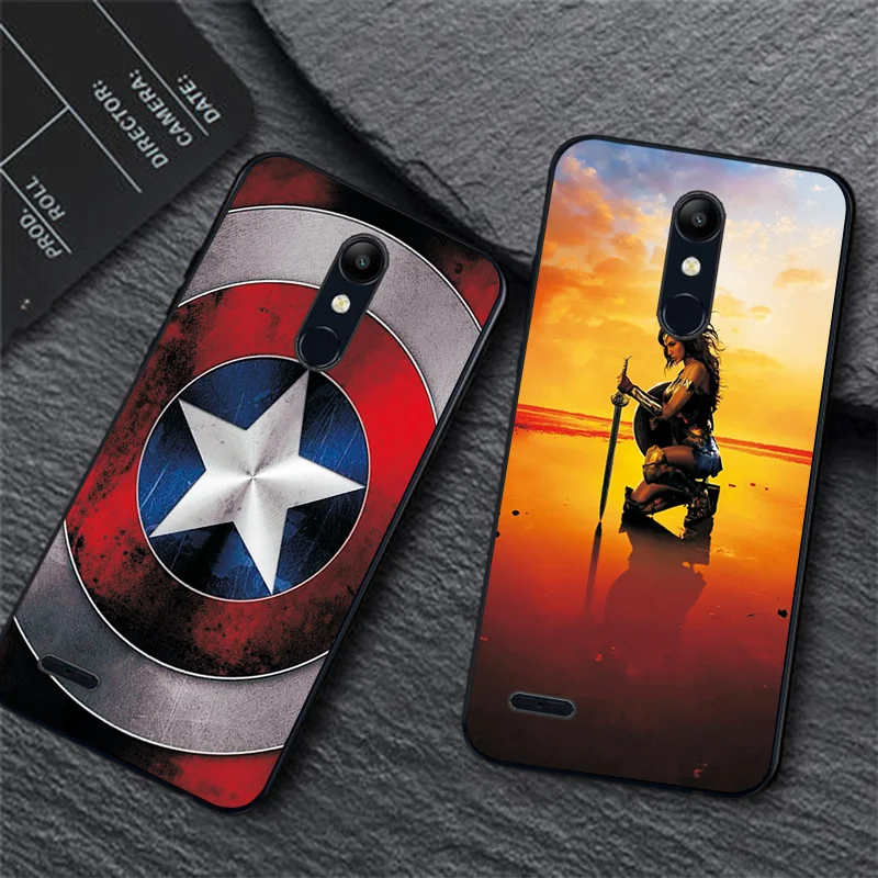 Cute Fashion Phone Case For LG K8 K7 K4 Black TPU Back Cover For LG K8 K10 K40 Case Bumper For LG K12 Plus LG X4