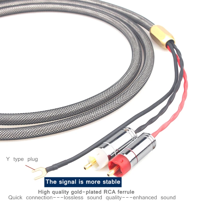 

2021 New LP Vinyl Record Tonearm Cable Signal Cable XLR Five-Core Female Socket Ded