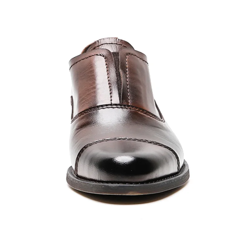 Туфли женские кожаные с круглым носком на весну-осень | Обувь