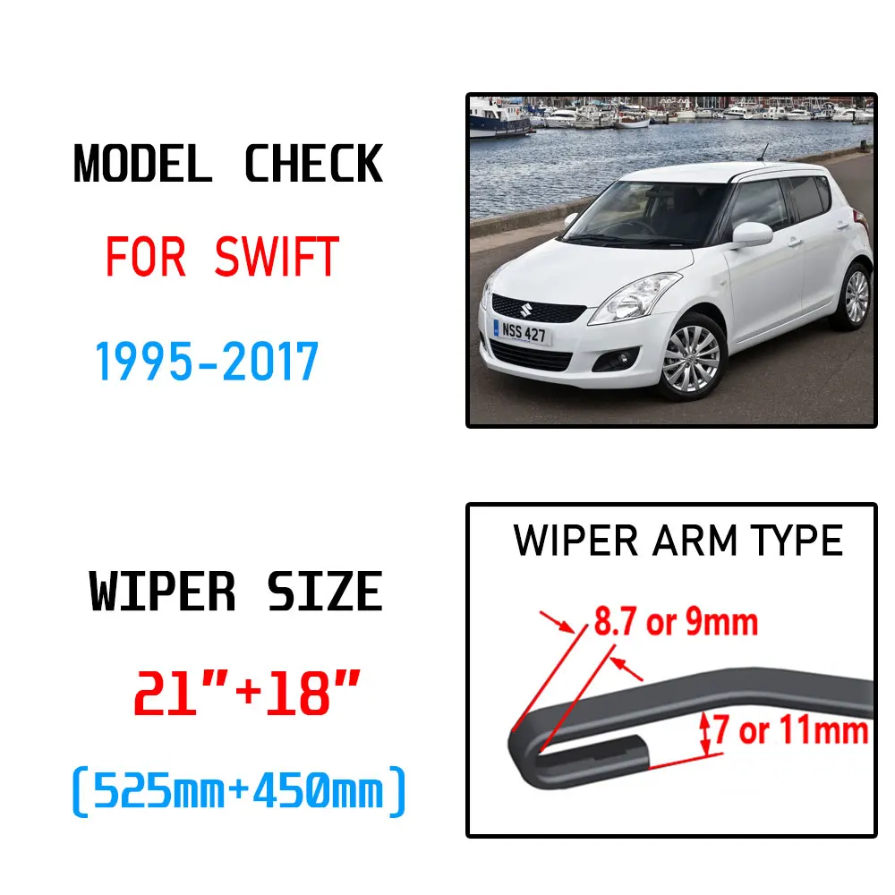 Для Suzuki Swift 1995 ~ 2017 1996 1997 2000 2006 2012 2013 2014 2015 2016 аксессуары спереди стеклоочистителя