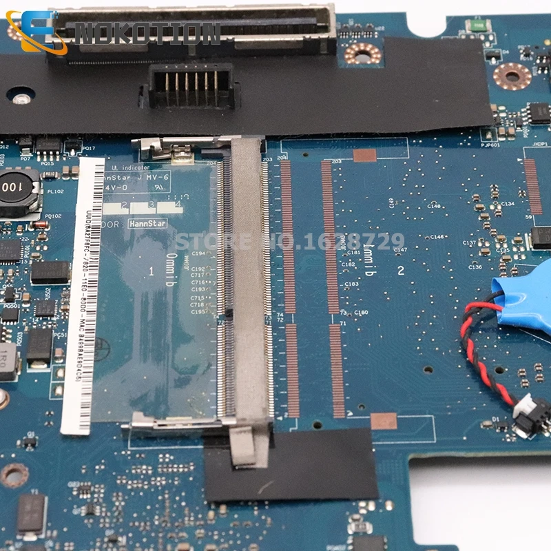 NOKOTION 595764-001 LA-4951P материнская плата для HP 8540P 8540W Материнская плата ноутбука QM57 DDR3 Бесплатный процессор с графическим слотом