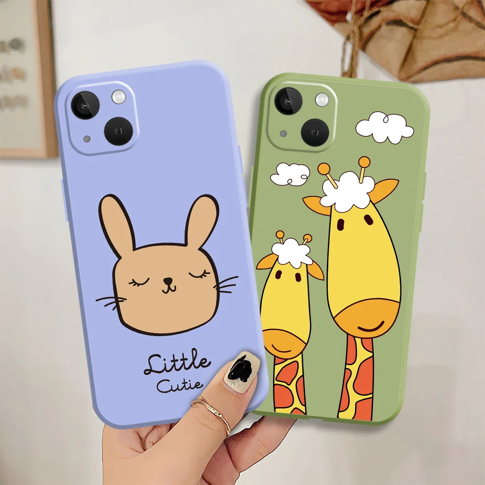 

Cartoon Fawn Lion Case for iPhone 12 13 Mini 11 Pro Max XR XS Max TPU Phone Couqe Funda Capa for iPhone 6 6S 7 8 Plus SE 2020