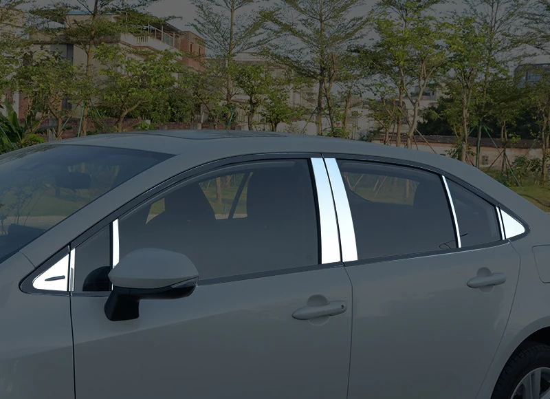 Для Toyota Corolla E210 SEDAN 2018-2021 наклейка из нержавеющей стали на боковые двери полную