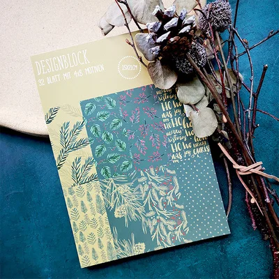 A5 32 листа бумажная бумага для скрапбукинга с рождественской елкой бумажный пакет