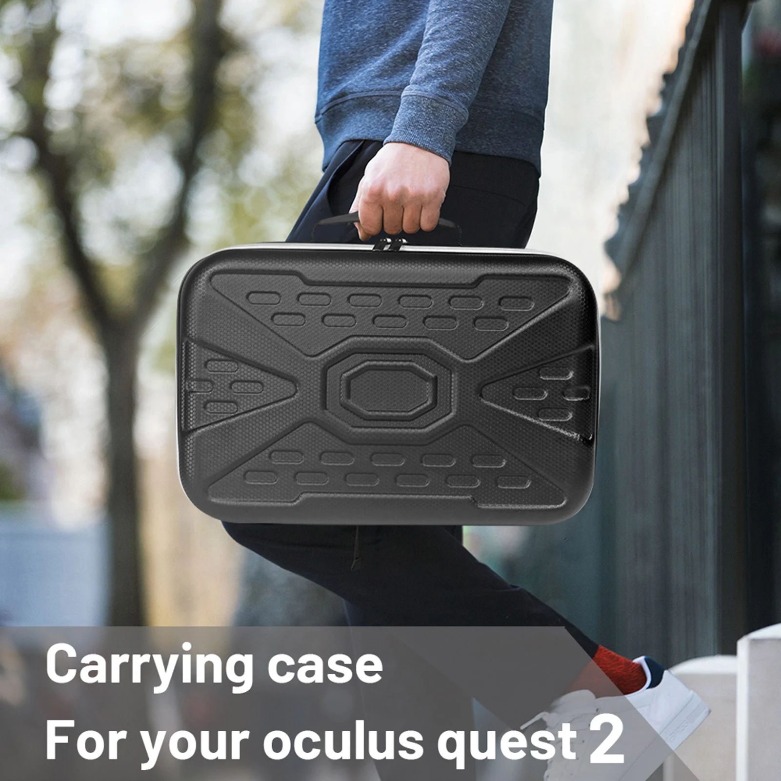 

Hard EVA Travel Storage Bag For Oculus Quest 2 VR Headset Portable Convenient Carrying Case VR Headset Controllers Accessories