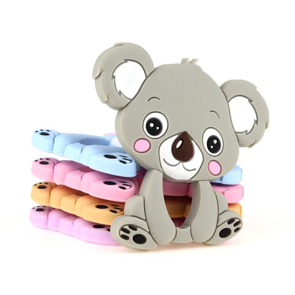 TYRY.HU 1 шт. силиконовая игрушка Koala яркая цепочка для пустышки детей жевания при