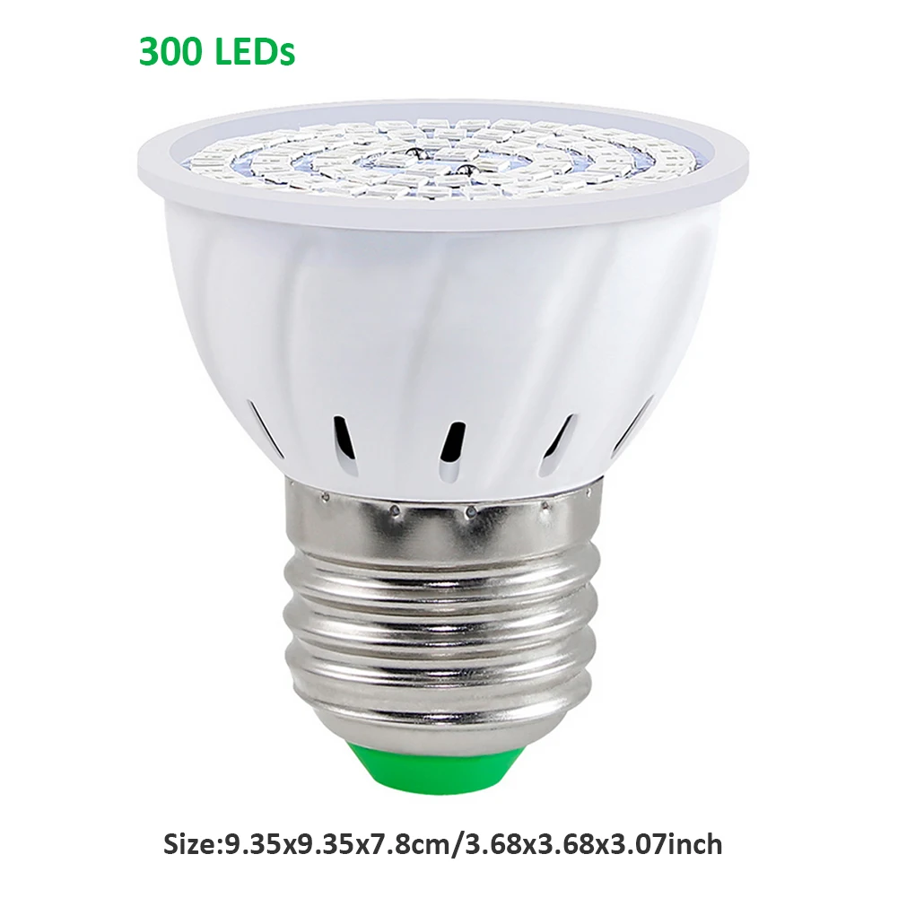 

LED Grow Light Bulb Full Spectrum E27 Indoor Plant Growth Lamp Greenhouse Hydroponic 300 LEDs Grow Bulb Light For Indoor Plant