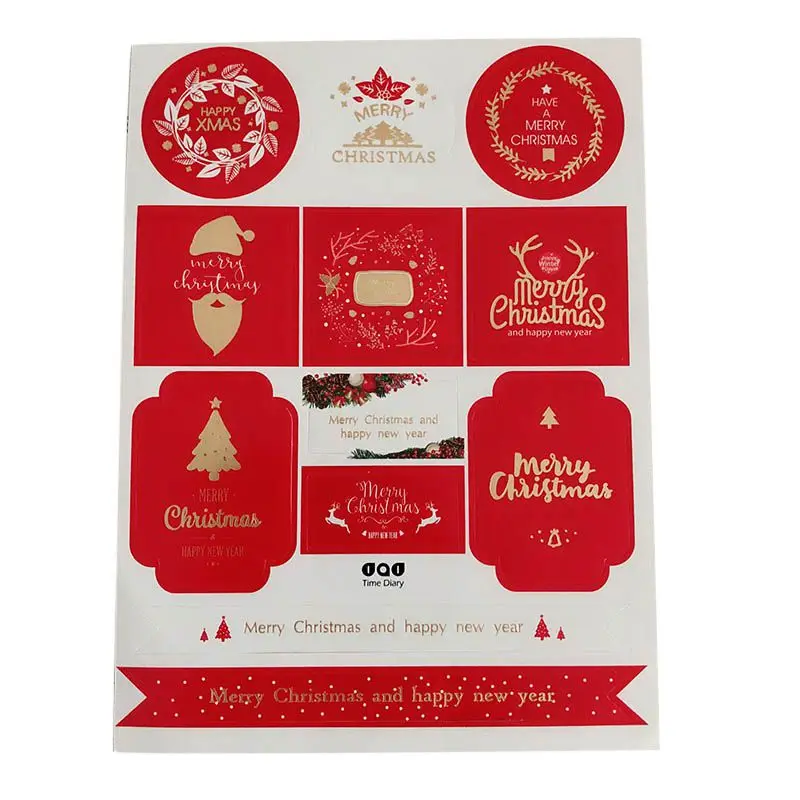 2 шт./лот Рождественское украшение подарочные бумажные наклейки Diy этикетки на