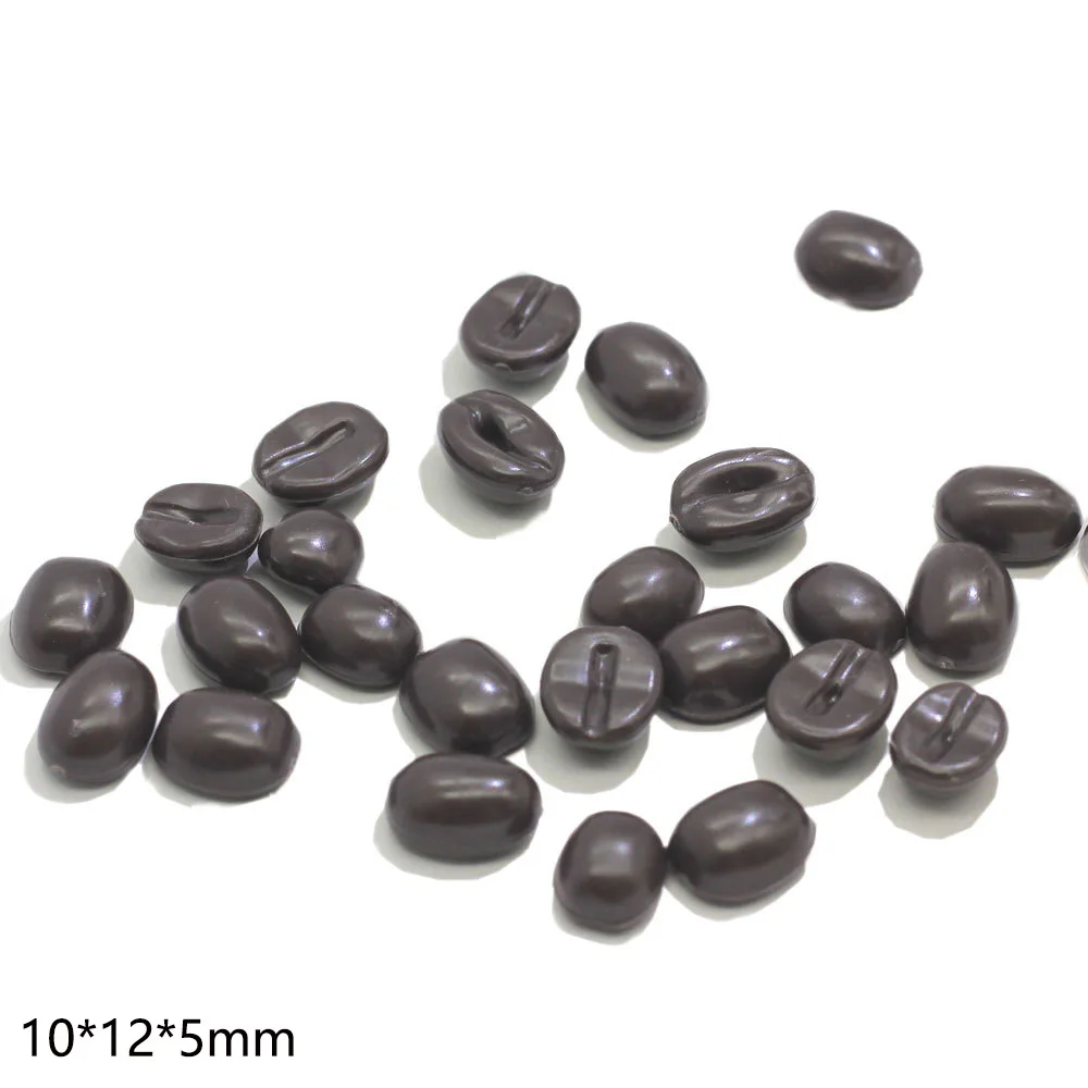 200 шт./лот миниатюрные кофейные зерна с плоским основанием кабошон имитация