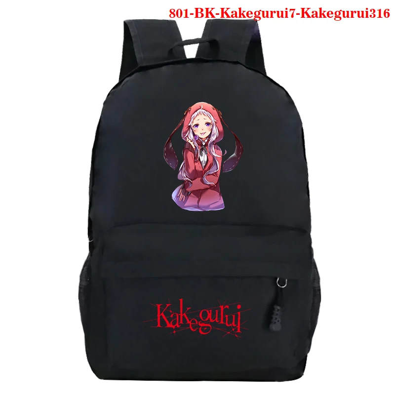 

Men's Backpack Kakegurui Jabami Yumeko Cosplay Backpack Women Canvas Backbag Capacity Travel Bags Laptop Mochila Anime Backpack
