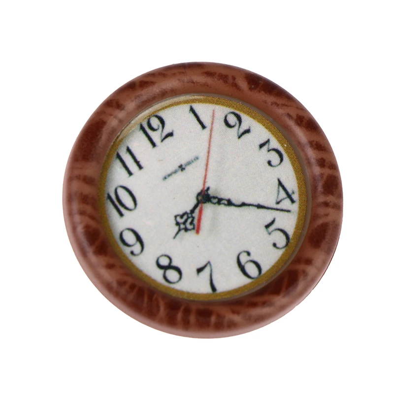 

Home Decoration Dollhouse Miniature Wall Clock Play Doll House Miniature Accessories