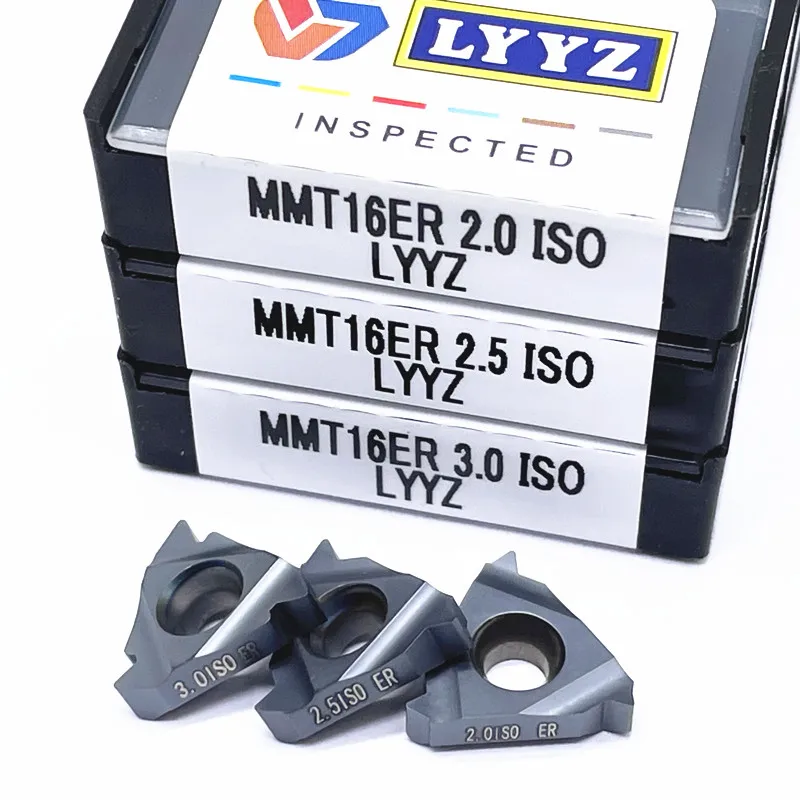 

10PCS MMT16IR AG60 2.0 IOS LYYZ MMT16ER AG60 2.0 IOS LYYZ Carbide Insert Thread Turning Tool Insert For MMT16ER AG60