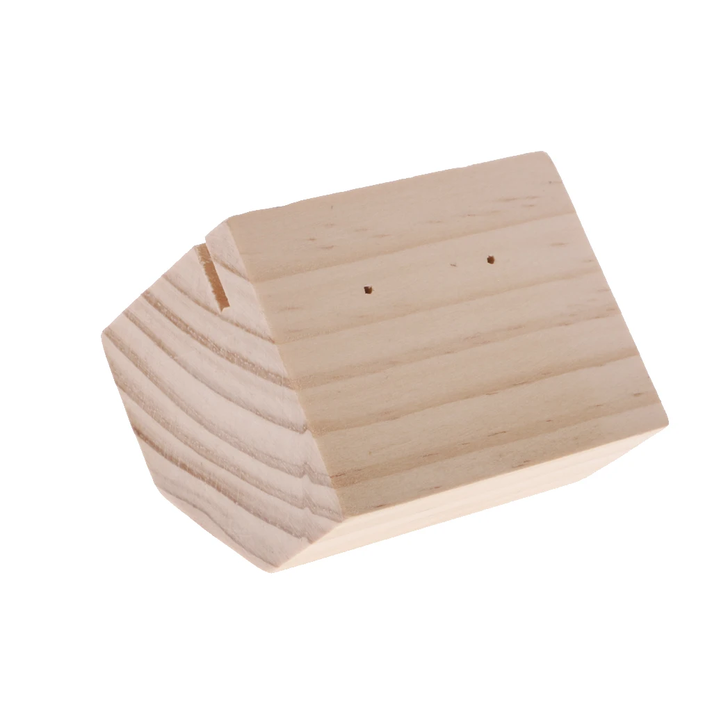 

Unfinished Wooden Earring Jewelry Display Rack Stand Holder Showcase