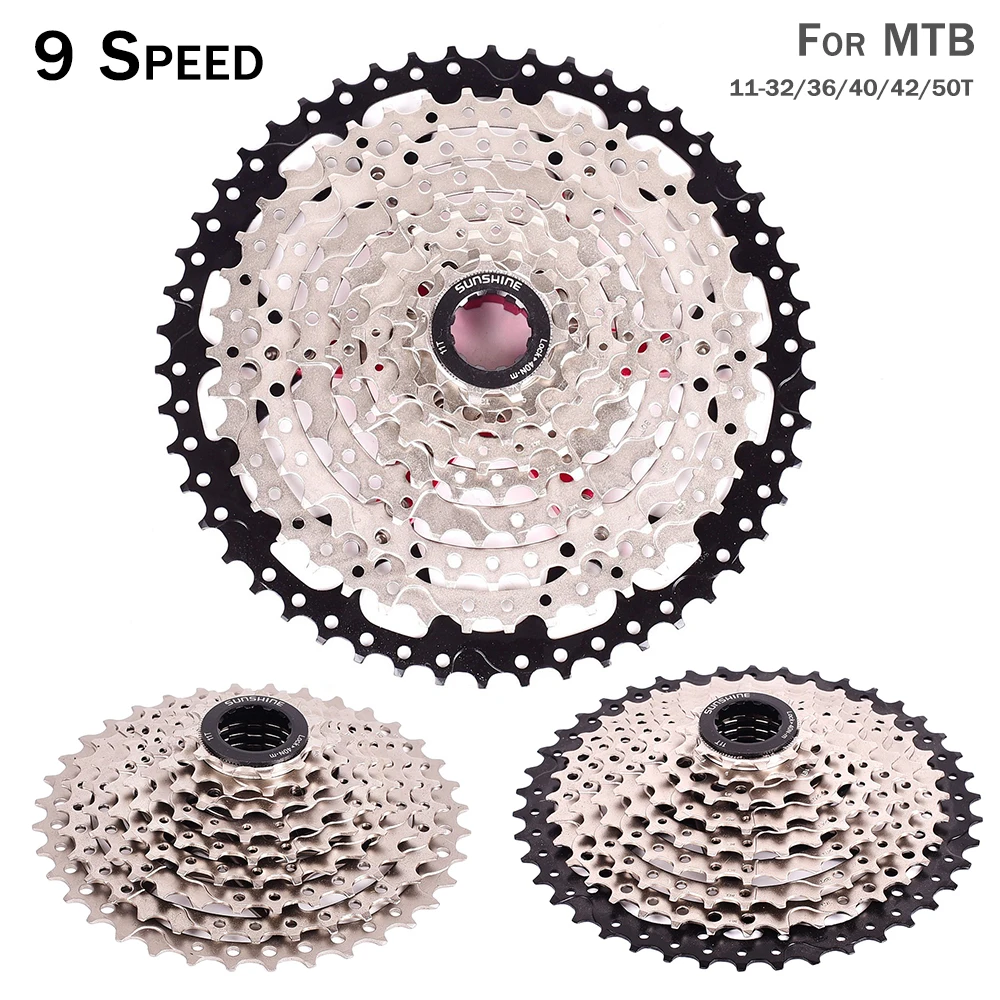 

Alloy Steel Mountain Bicycle Cassette 9S 27 Speed 32T 36T 40T 42T 50T MTB Bike Cassette Freewheel 11T Bicycle Flywheel Sprocket