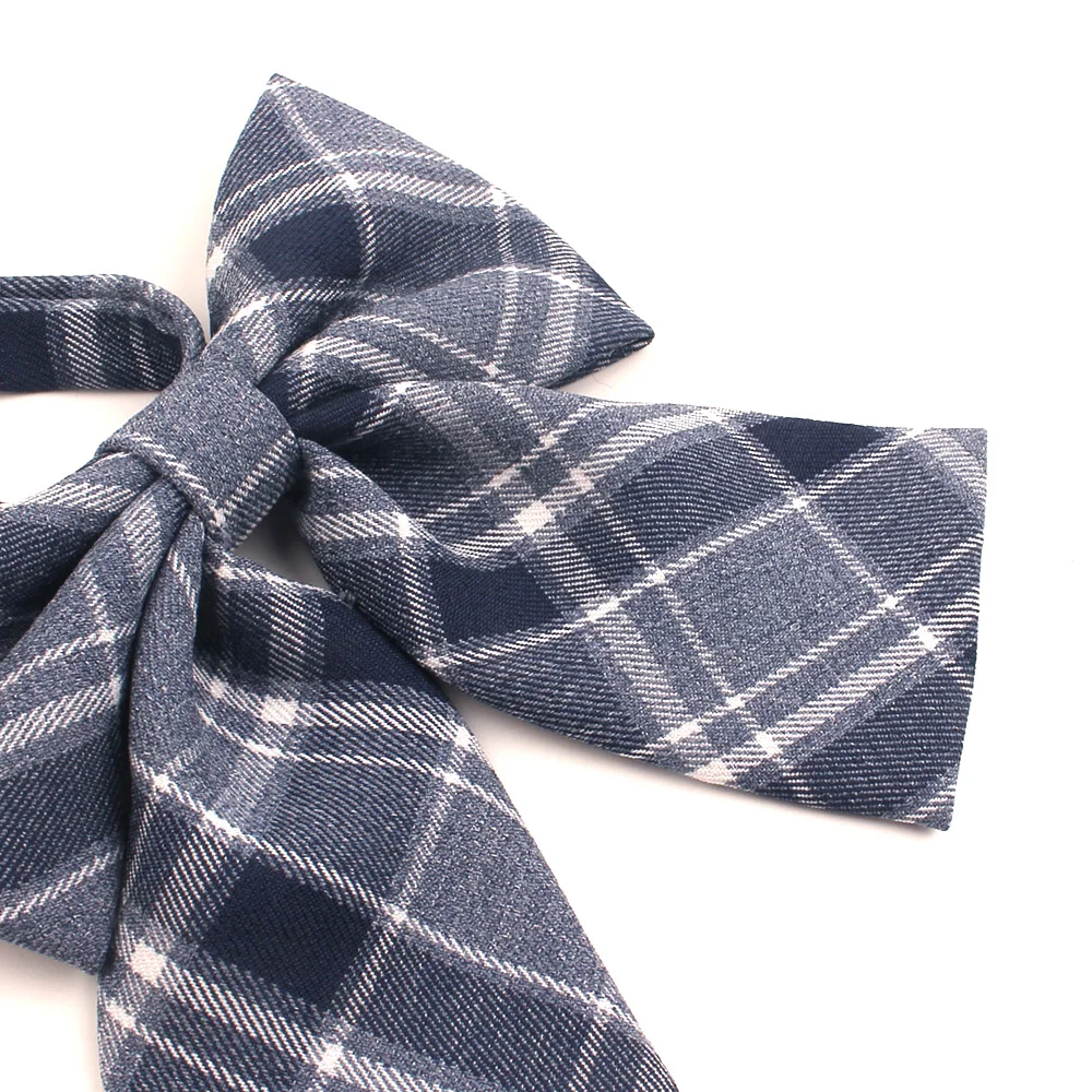 Женский Повседневный галстук бабочка с воротником бабочкой в клетку для