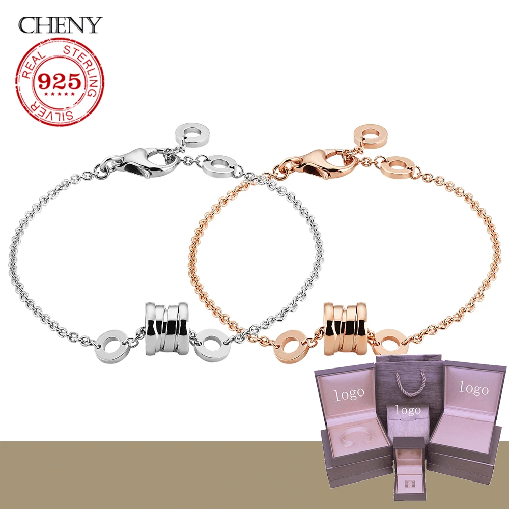 

cheny classical trendy 925 sterling silver fashion personality jewelry party decoration bracelet for couple lovers'