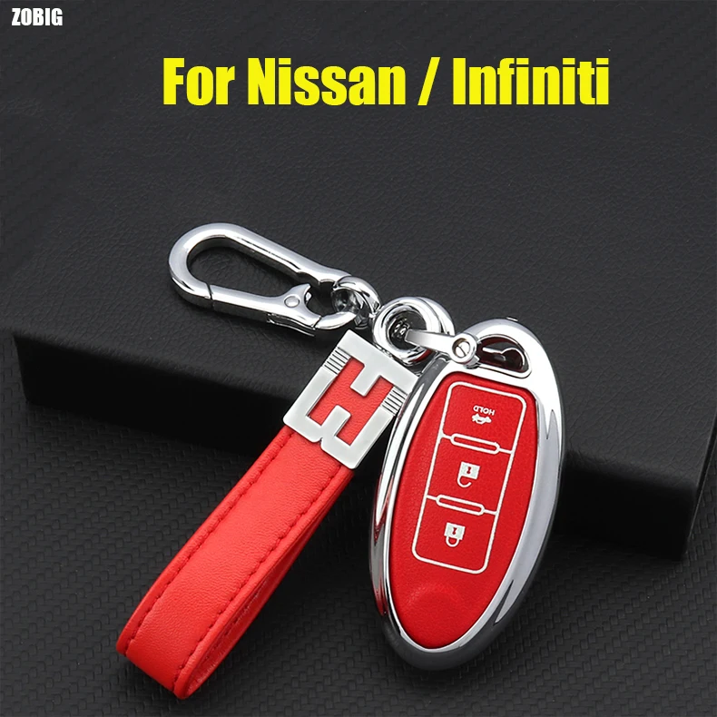 

Чехол для ключей ZOBIG, синий чехол для Nissan INFINITI, Rogue, Altima, Maxima, Sentra, X Trail, патруль, Мурано, Следопыт, Серена