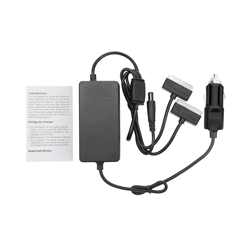 Автомобильное зарядное устройство для DJI Phantom 4 Pro портативное быстрое с пультом