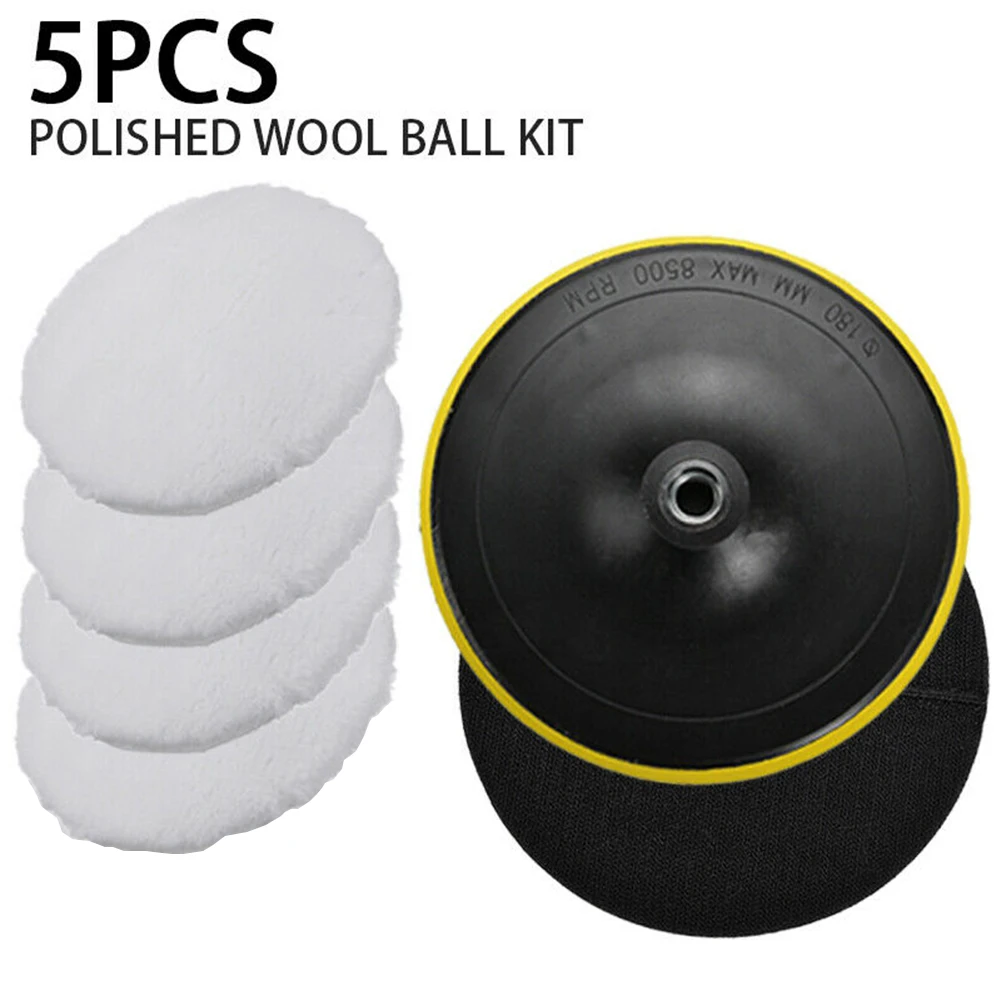 

Набор шерстяных полировальных насадок, 4 шт., 150 мм, 5 дюймов