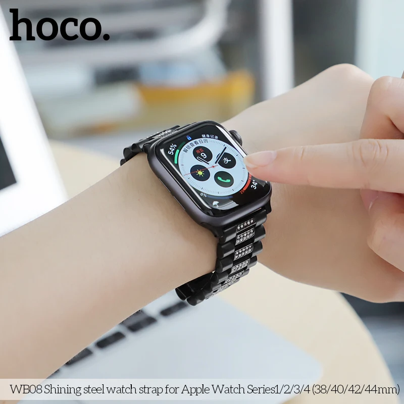 Браслет HOCO стальной ремешок для Apple Watch 4 band 44 мм 38 фотоадаптеры Pulseira Series 5 4|Ремешки