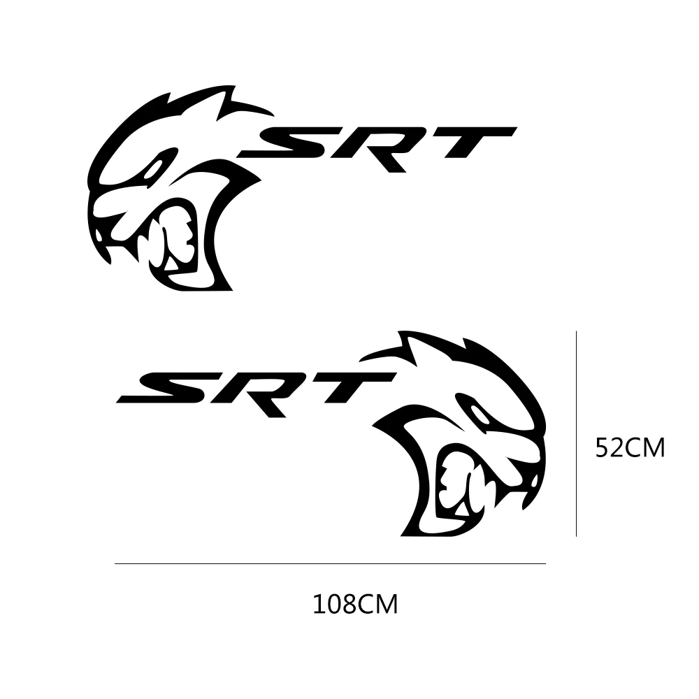 2 шт. наклейки для боковой двери автомобиля для Dodge Mopar Challenger Srt DIY Авто Виниловая пленка наклейки для стайлинга автомобиля аксессуары для тюнинга автомобиля