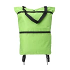 Складной складываемые Сумка-тележка для покупок тележка сумка для продуктов Сумка-тоут, колесики