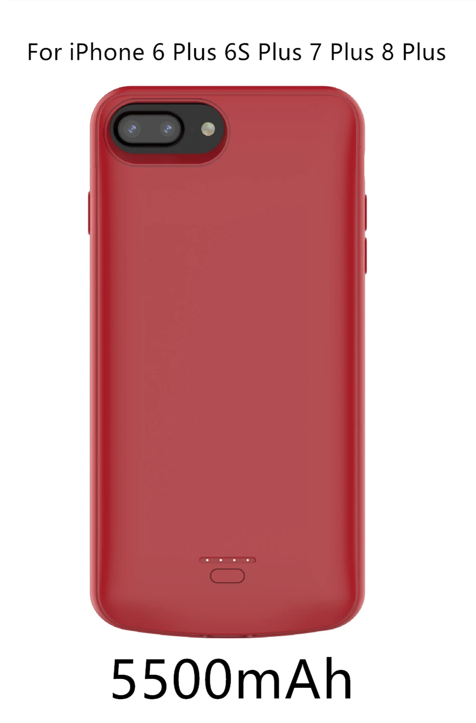 Чехол для аккумулятора 4000 мАч для iPhone SE 5 5S, внешний аккумулятор для зарядки, внешний аккумулятор, чехол для iPhone 5 6 7 8 X XS MAX, чехол для зарядного устройства s - Цвет: 6 Plus 7 Plus 8 Plus
