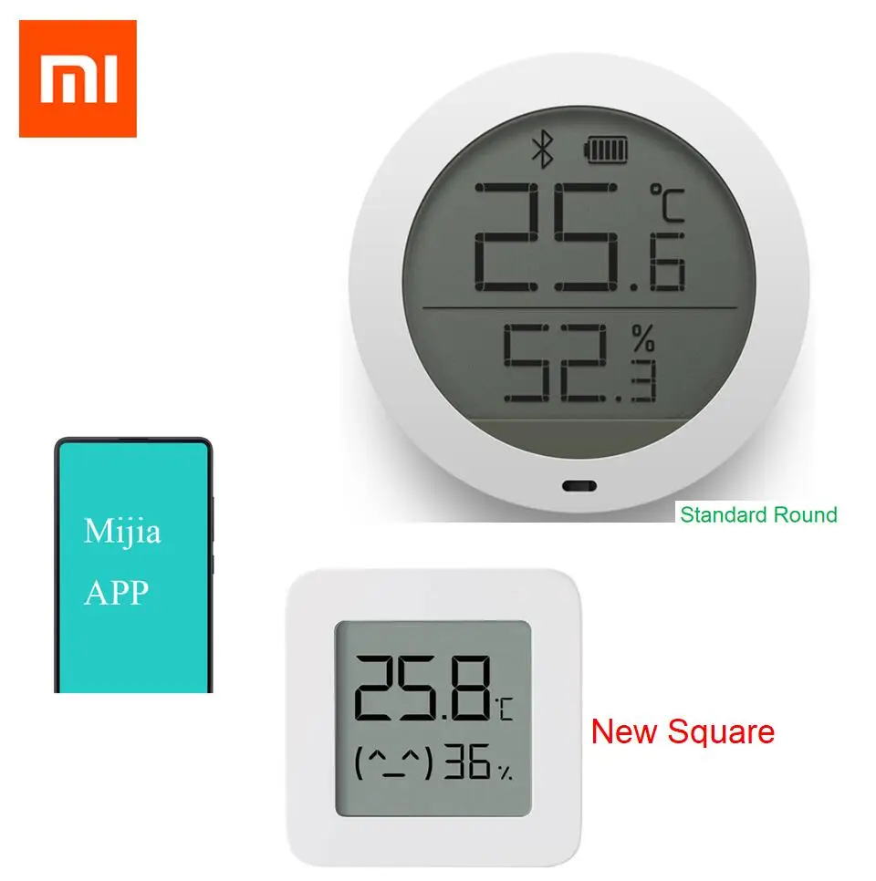 Цифровой термометр Xiaomi Mijia умный Bluetooth датчик температуры и влажности 2