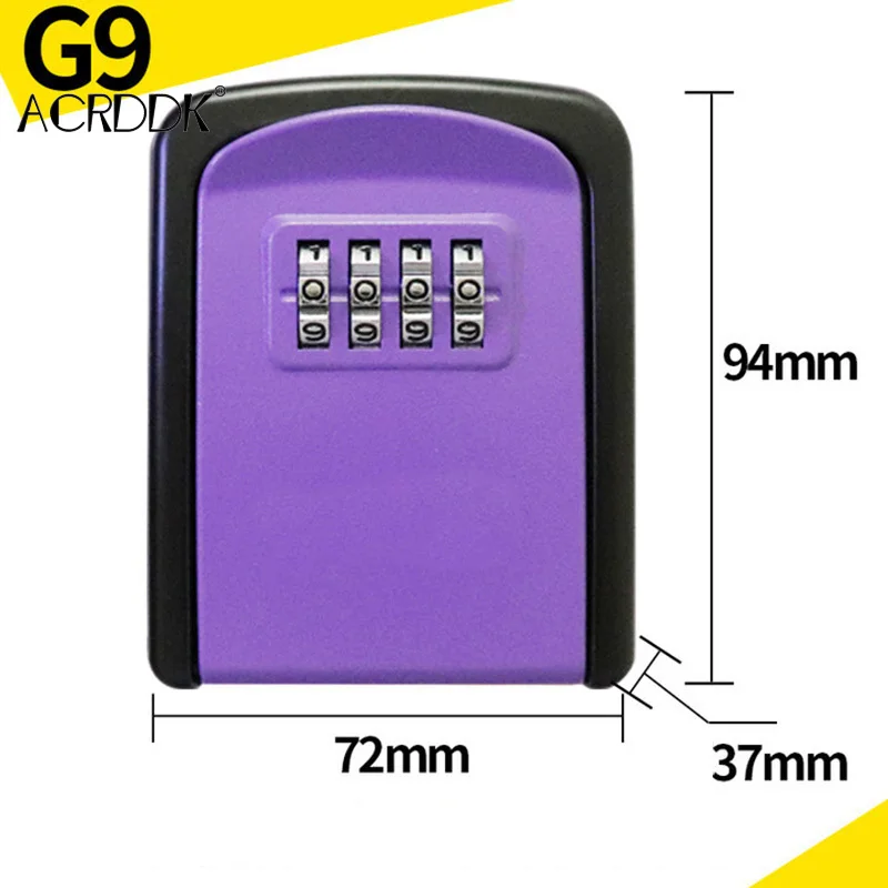 4 коробочка для ключей с паролем настенный охранный органайзер защитой от кражи