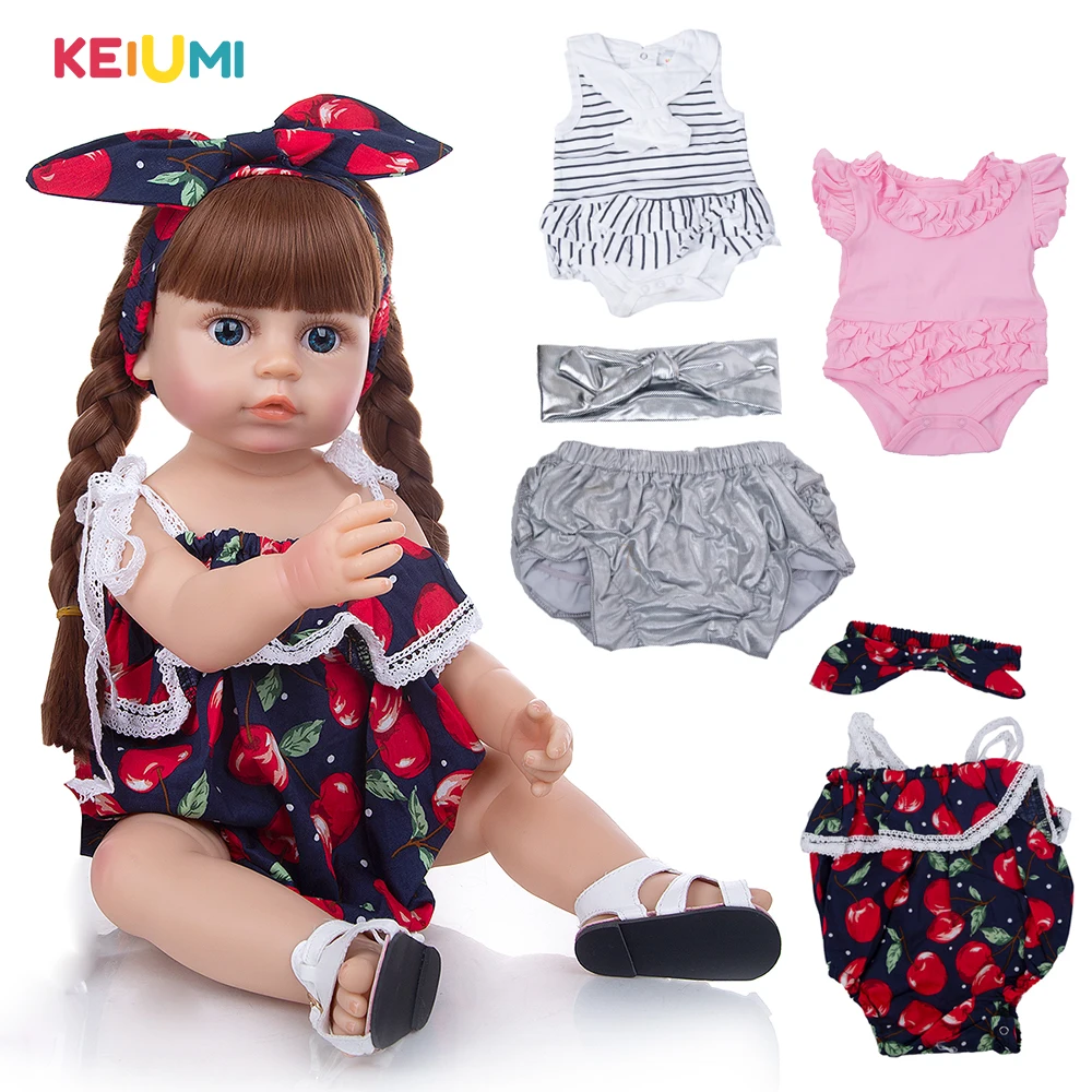 

New 22-23 inch High Quality Can Choose Randomly Send Discounted Girls Dress Newborn Baby Doll Clothes Doll Accessories
