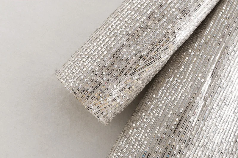 Модный шикарный женский Блейзер BlingBling, женский двубортный Блейзер, клубный блейзер с блестками, костюм с длинным рукавом, пиджак, блейзеры