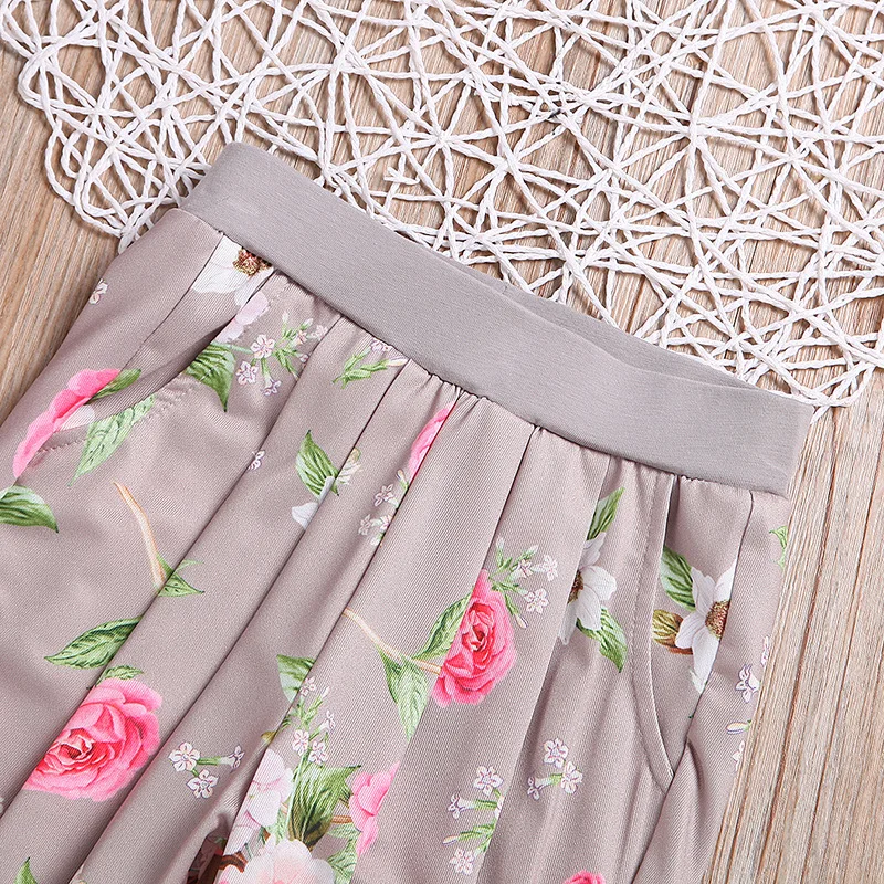 VTOM/Одежда для маленьких девочек комплект модной детской одежды из 2 предметов топ