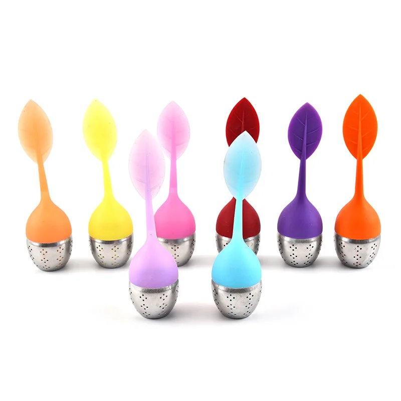 Силиконовый герметичный листовой чайный шарик из нержавеющей стали 304