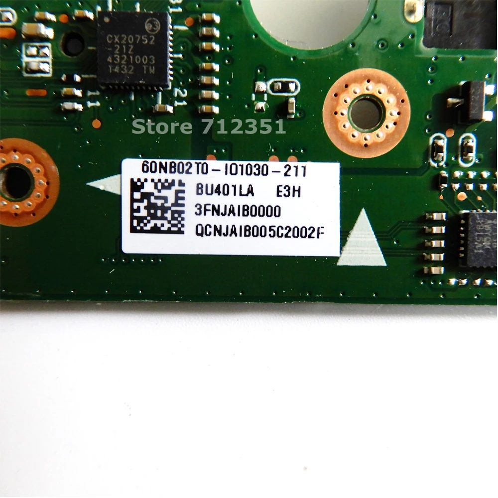 BU401LA IO_Board REV 2 1 Для ASUS BU401 BU401L материнская плата для ноутбука аудиоплата USB SD VGA тест