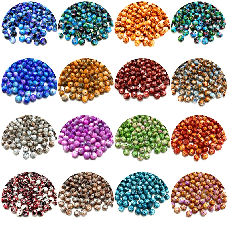 6/8/10 мм Смешанные Цвета камушки бусинки Rondelle австрийский кристалл стеклянные