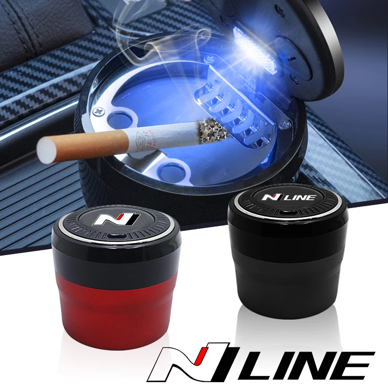 Автомобильная пепельница cenicero Push для Hyundai n nline tucson kona sonata veloster i30 i20 n elantra автомобильные аксессуары