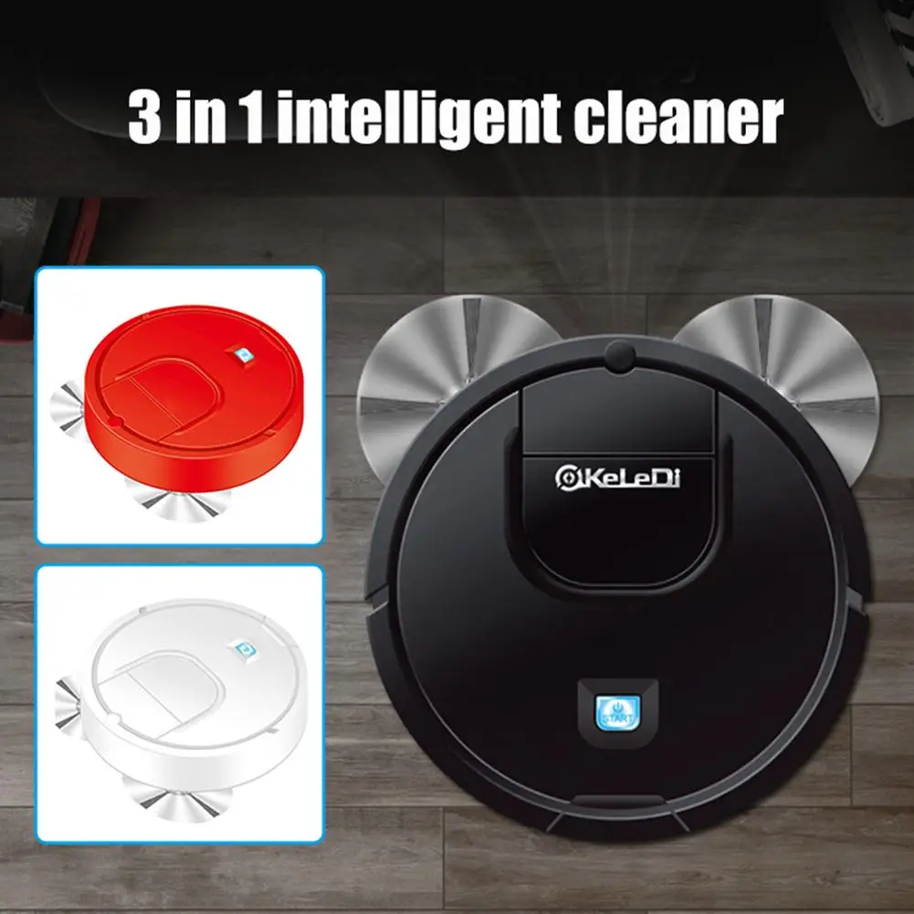 Бытовой автоматический 3 в 1 бесшумный умный робот всасывающая уборочная машина