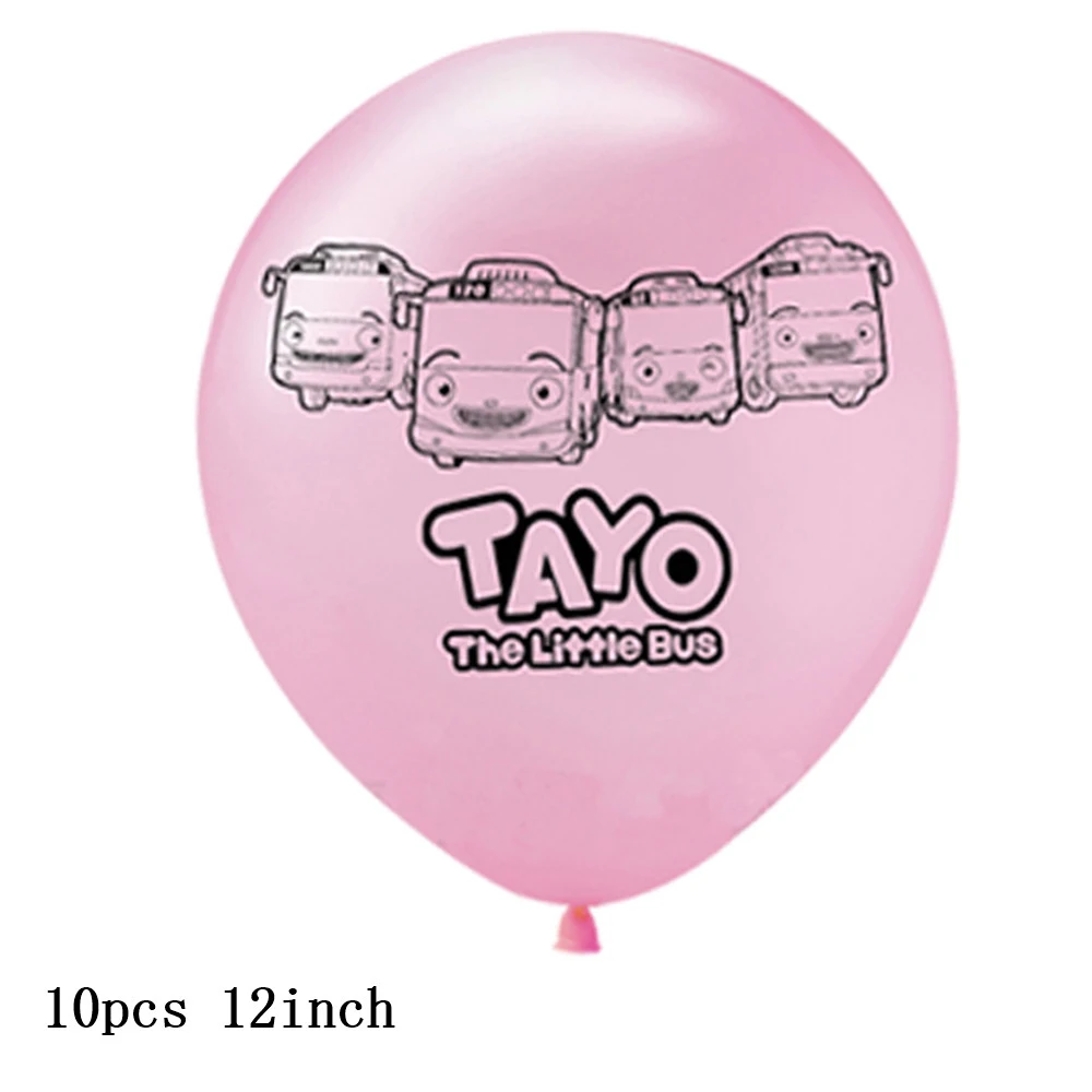 10 шт./партия латексные воздушные шары автобус тайо |