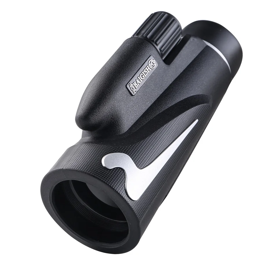 only monocular Baigish 12X50 монокулярный телескоп водонепроницаемый BAK4 призма HD ночное видение охотничьи прицелы Spyglass с держателем для телефона наблюдение за птицами - Цвет: only monocular