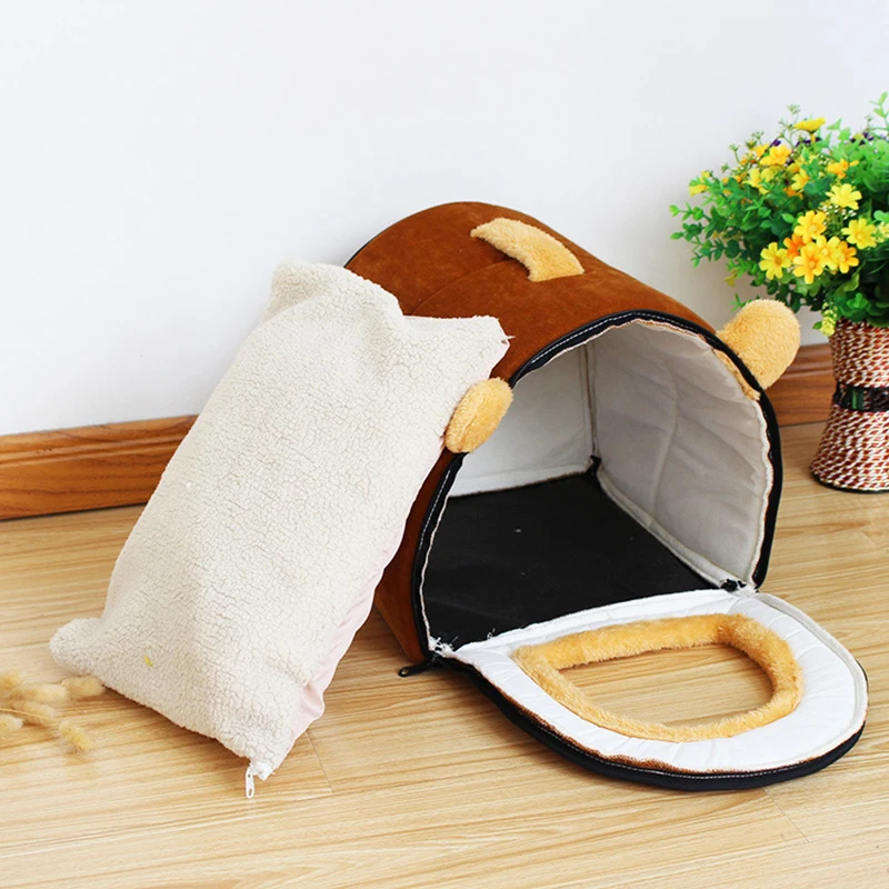 Новый дом для домашних животных складная кровать с матрасом мягкая зимняя